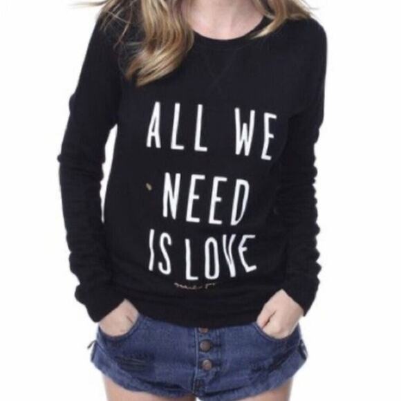 Spiritual Gangster Women's Black “All We Need Is Love” Long Sleeve Size XS - Picture 6 of 10